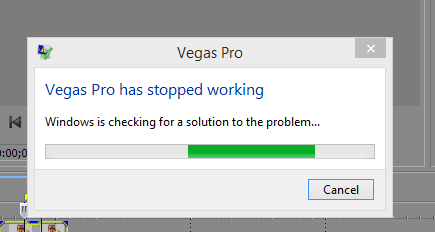 Screen has stopped. Vegas Pro has stopped working. Sony Vegas crash. Краш сони Вегаса. Sony Vegas has stopped working.