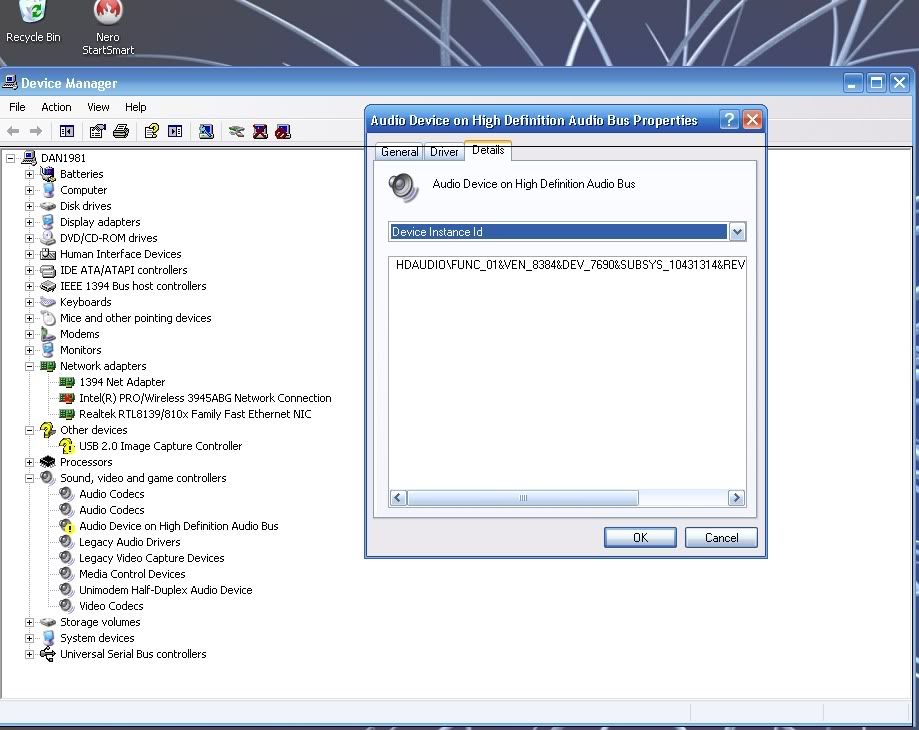 hdaudio func 01 ven 8384 dev 7690