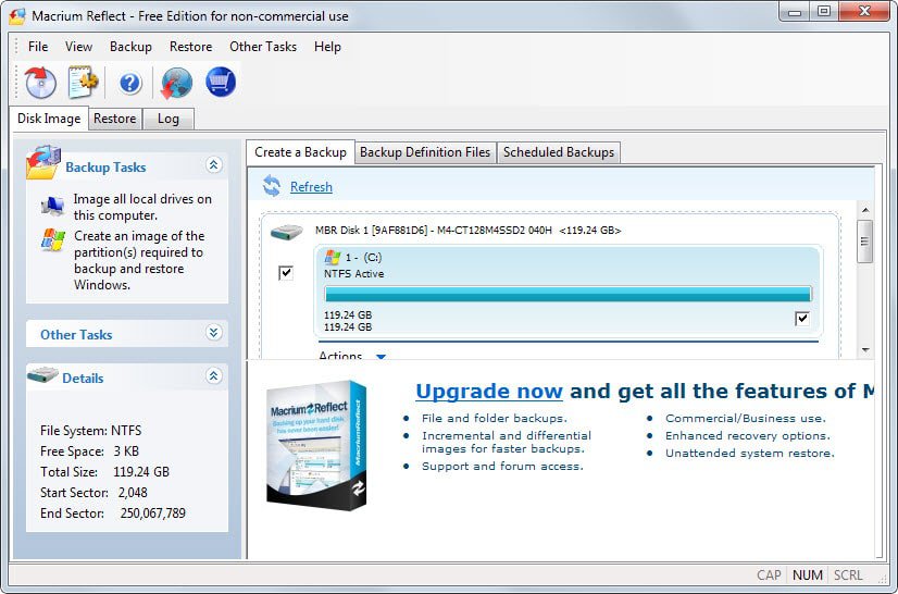 Macrium Reflect Free Edition 5 3 Build 7134 Backup Imaging And Disk Management Software