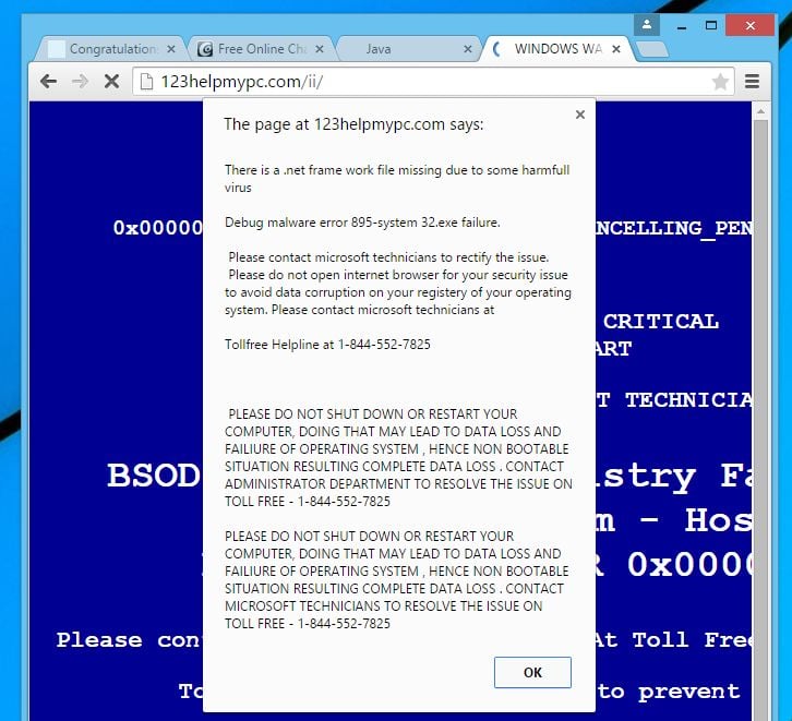 Microsoft Bluescreen Scam Am I Infected Am I Infected What Do I Do