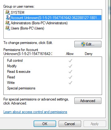 Unknown Account S 1 5 21 7253 Appears In Windows 7 Virus Trojan Spyware And Malware Removal Help